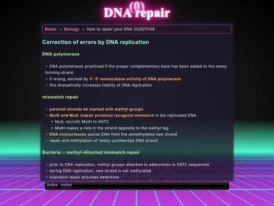 math/bio/dna_repair screenshot