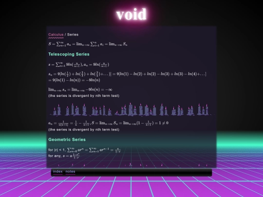math/cal/series screenshot