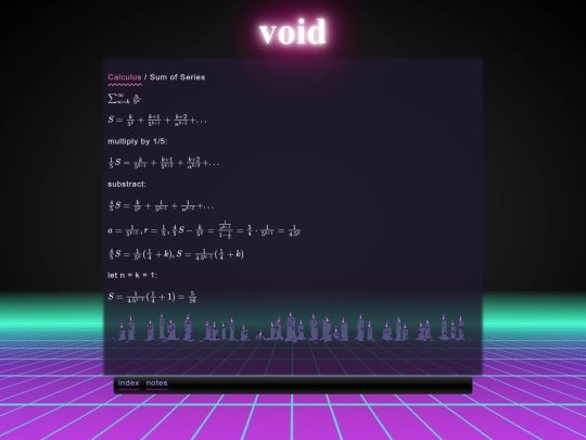 math/cal/sum-series screenshot