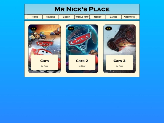 reviews/movies/cars/carshome screenshot