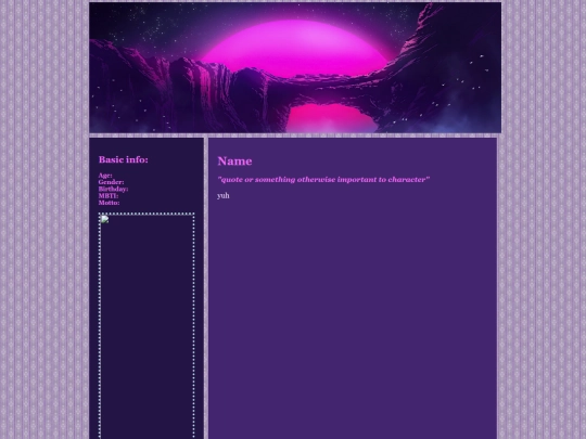 charactertest screenshot