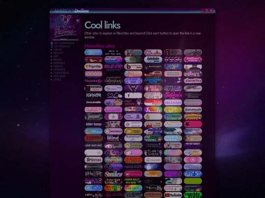 links screenshot