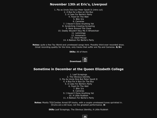 cardiacs/1979 screenshot