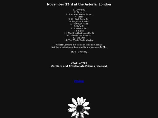cardiacs/2001 screenshot