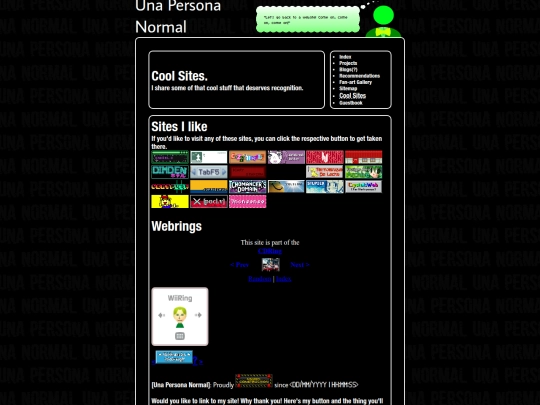 links screenshot