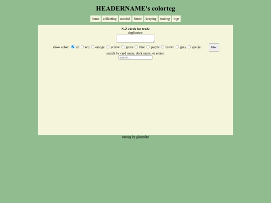 neotcg/tradingcardsN-Z screenshot