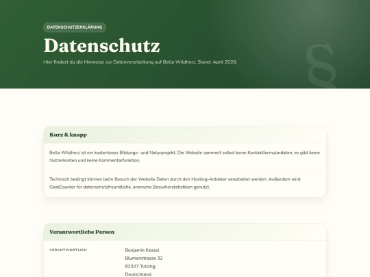 Datenschutz screenshot