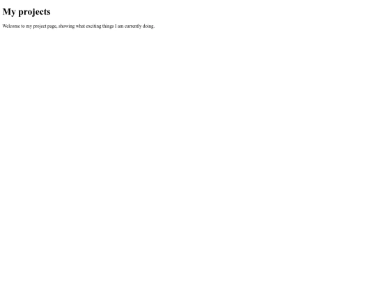 projects screenshot