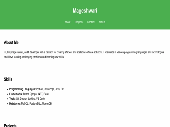index screenshot