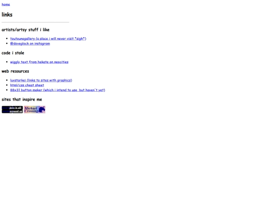 links screenshot