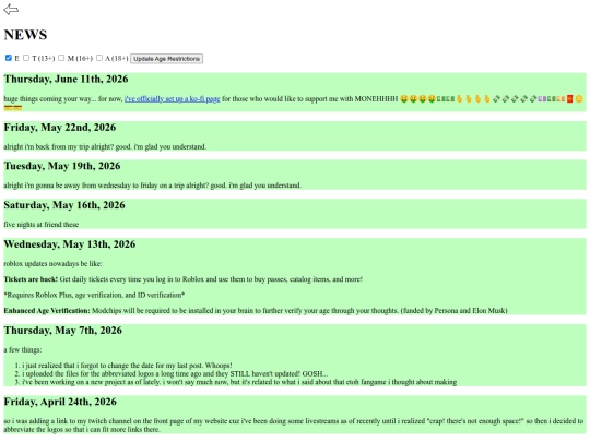 html/news screenshot
