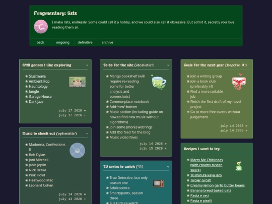 listfauxgraphy/lists screenshot