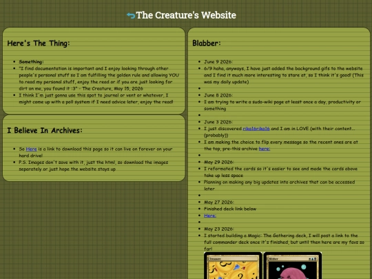 Main/Blog screenshot