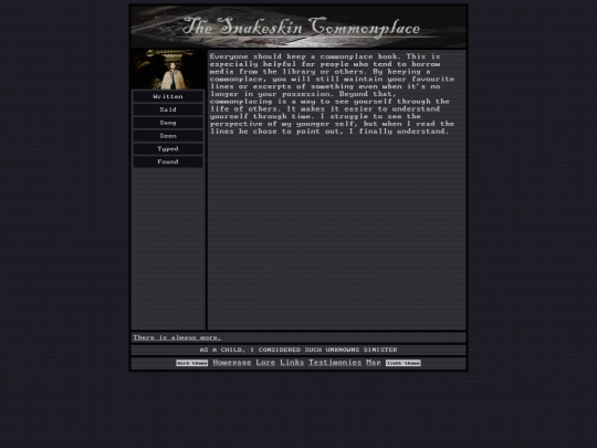 commonplace screenshot