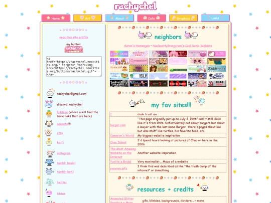 links screenshot