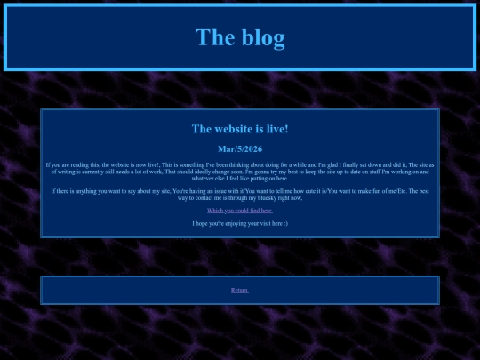 Blog screenshot