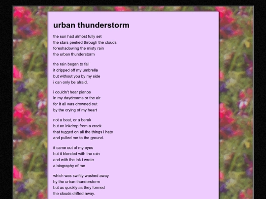 poems/rain screenshot