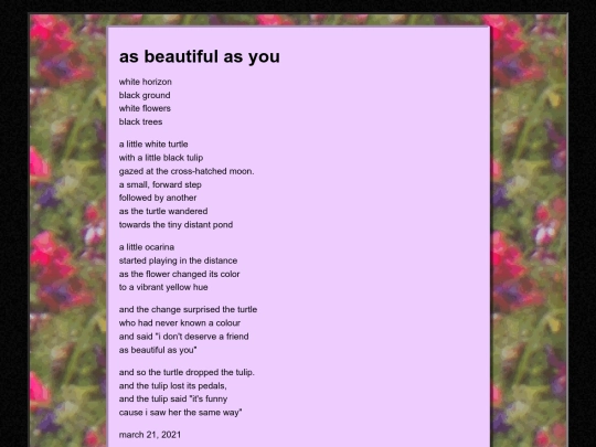 poems/turtle screenshot