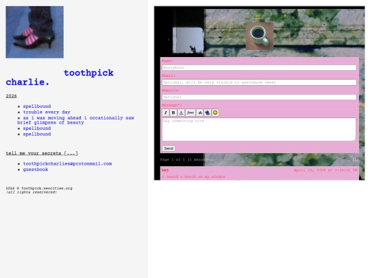 guestbook screenshot