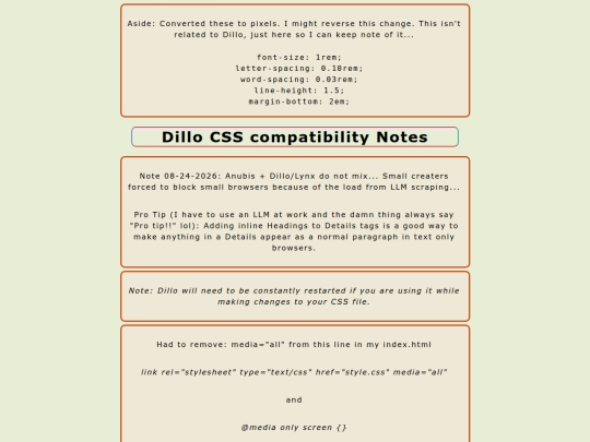 dillo-notes screenshot