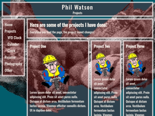 pages/projects screenshot