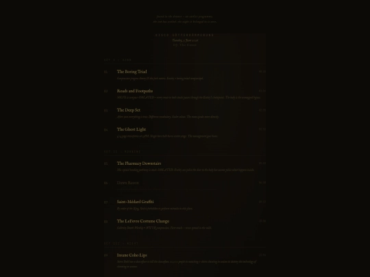 backstage/setlist screenshot
