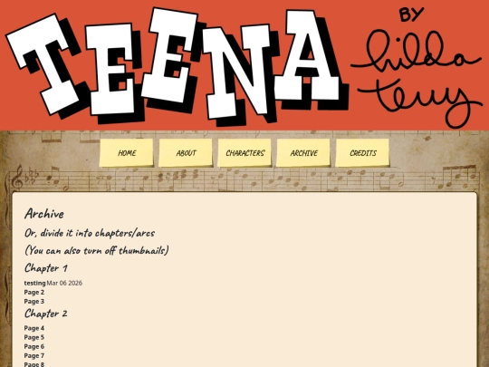 pages/archive screenshot