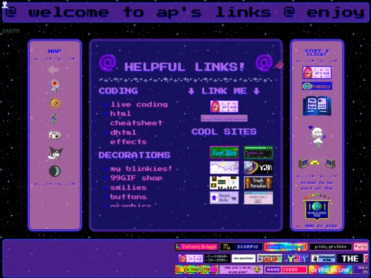 links screenshot