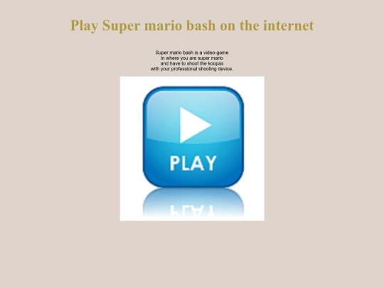 superMarioBash screenshot