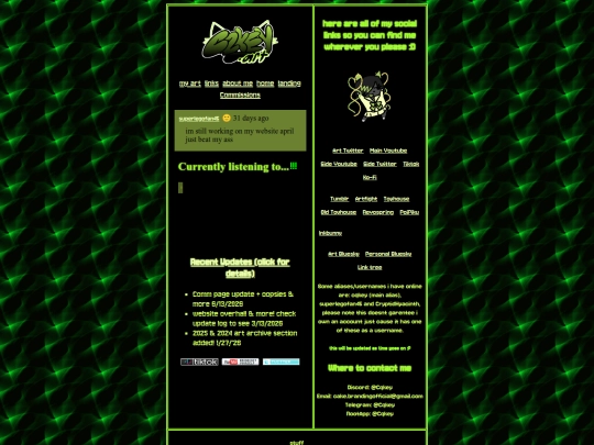 links screenshot