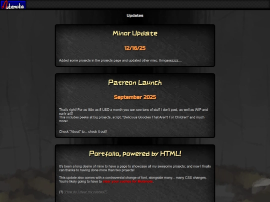 updates screenshot