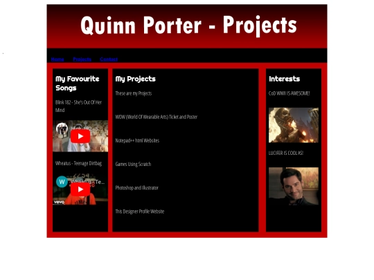 projects screenshot