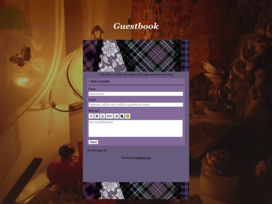 secciones/guestbook screenshot