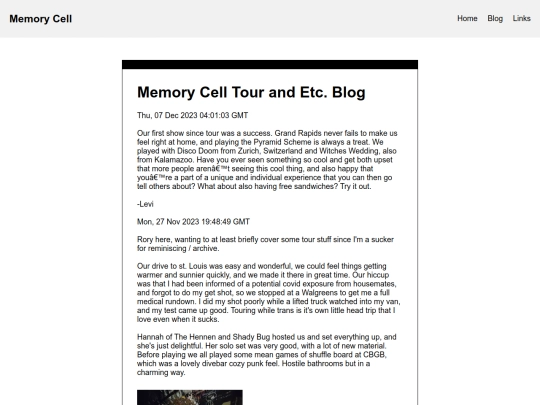 blog screenshot