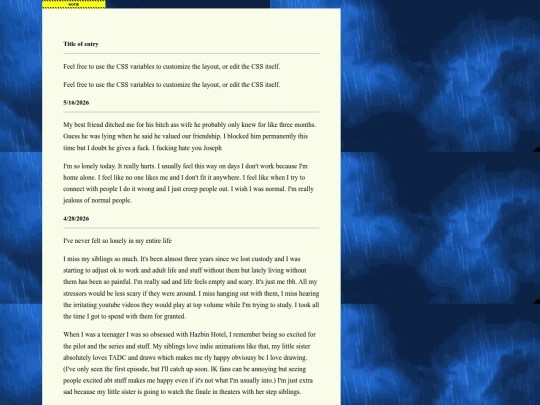 journal/Sad Journal screenshot