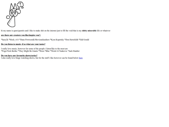 info screenshot