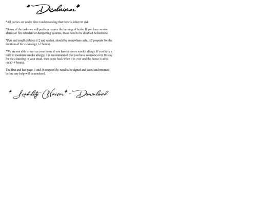 disclaimer screenshot