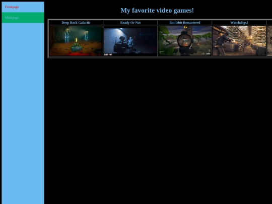 Mainpage screenshot