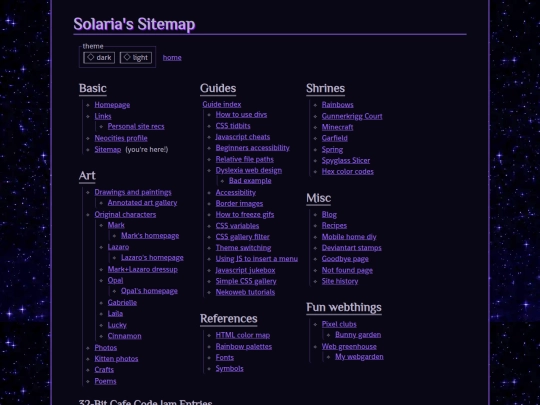 sitemap screenshot