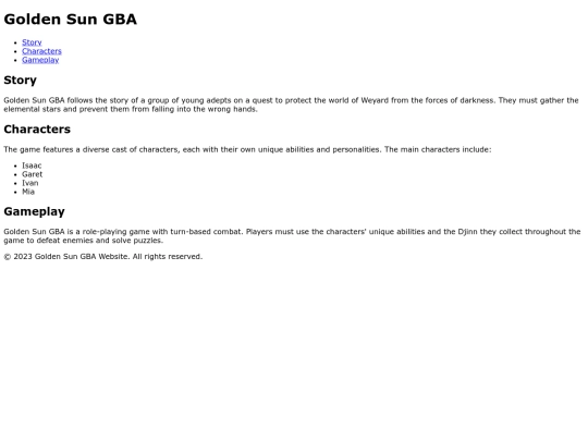 GS screenshot