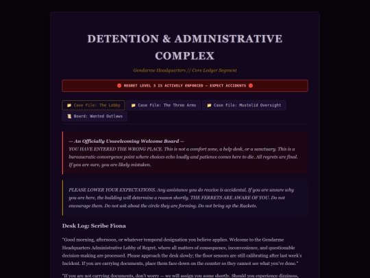 Admin-Regretably screenshot