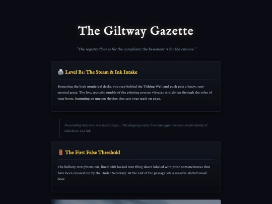 Giltway-Hallway screenshot