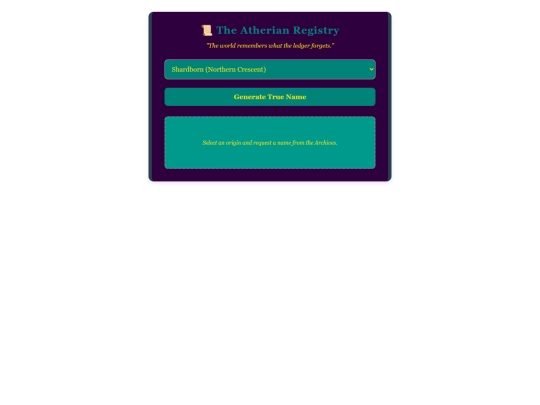 More notion widgets/Generator-of-Names screenshot