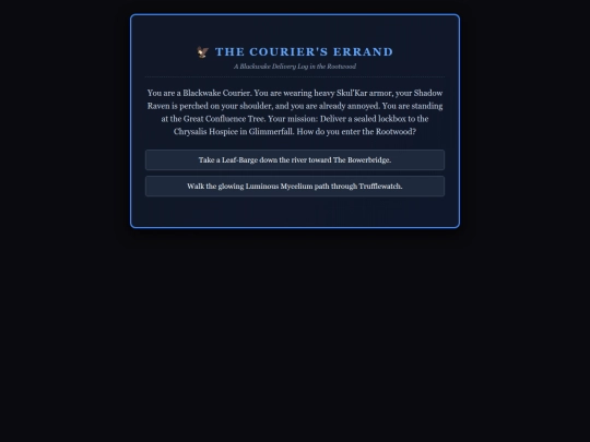 More-widgets/CYOA-COURIERS-ERRAND screenshot