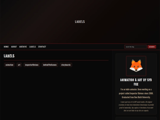 labels screenshot