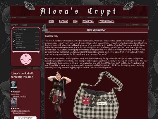 blog screenshot