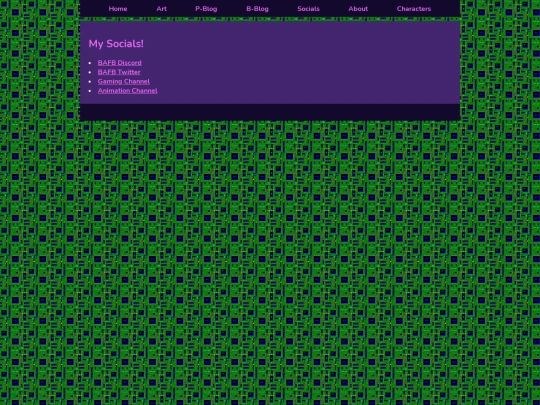 socials screenshot