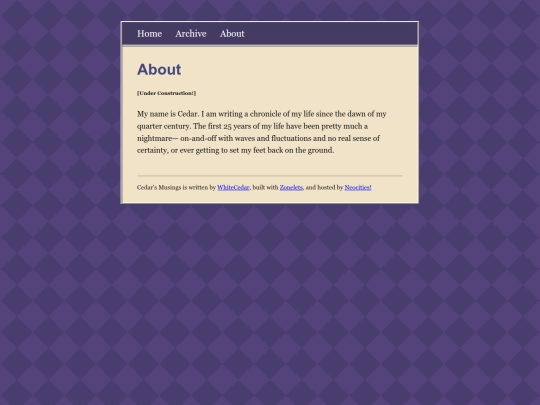 blog/about screenshot