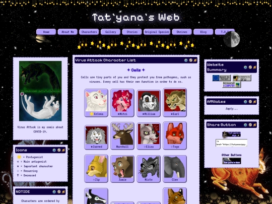 sub-pages/characters-sub-pages/virus-attack-character-list screenshot