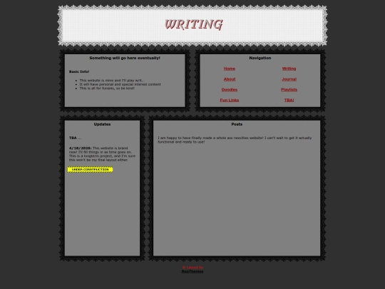 Pages/Writing screenshot